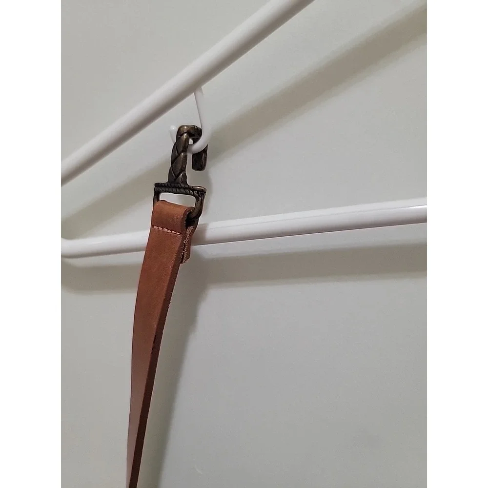 Chico's Adjustable Slide Genuine Leather Belt Women's Sz S/M Brown 25925 Max 36